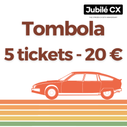 Jubilé CX raffle - 5 tickets