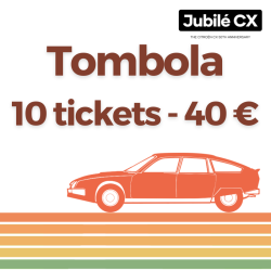 Jubilé CX raffle - 10 tickets