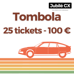 Jubilé CX raffle - 25 tickets